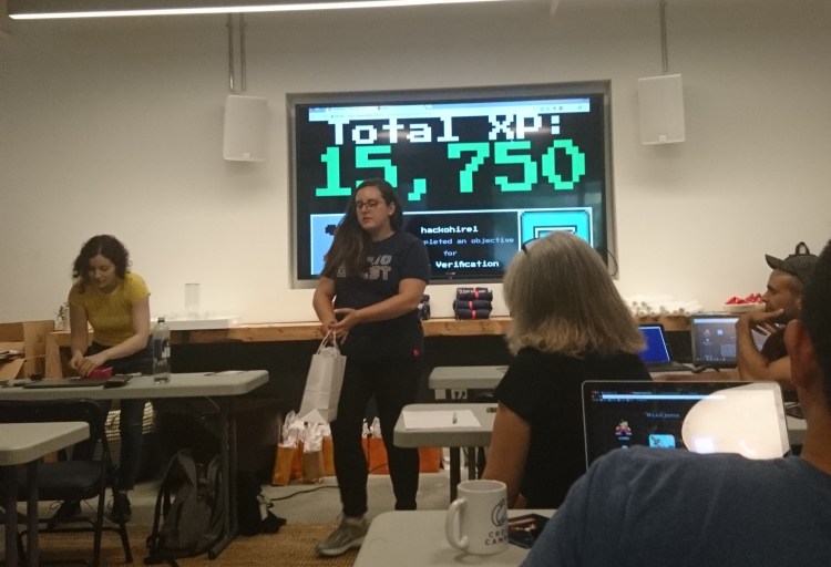 Score board showing 15,750 points.